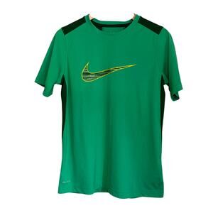 Nike Dri-Fit Green Swoosh T-Shirt Boys XL